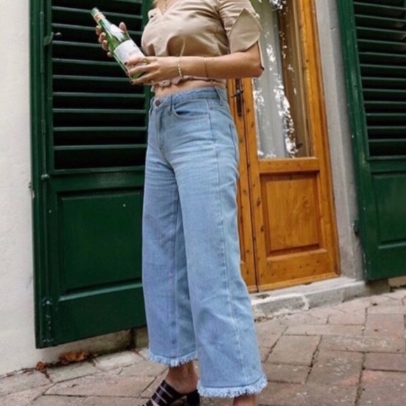 Denim - Objects Without Meaning OWM Wide Leg Crop Jeans